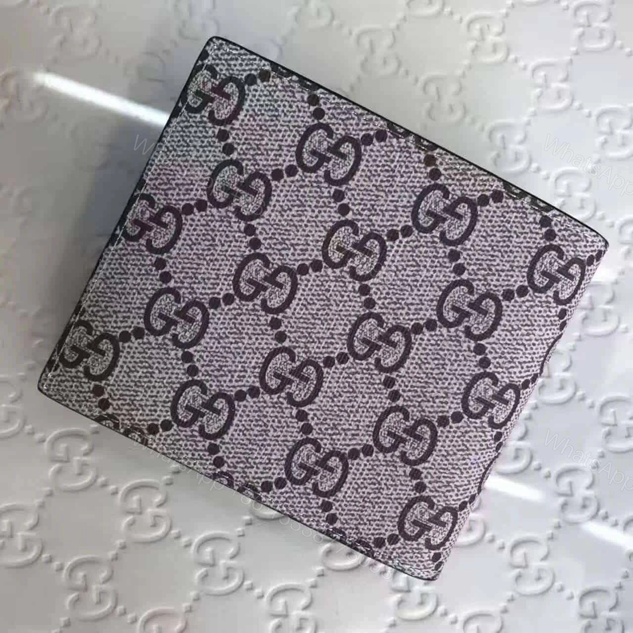View 4 of GUCCI BEE PRINT GG SUPREME WALLET