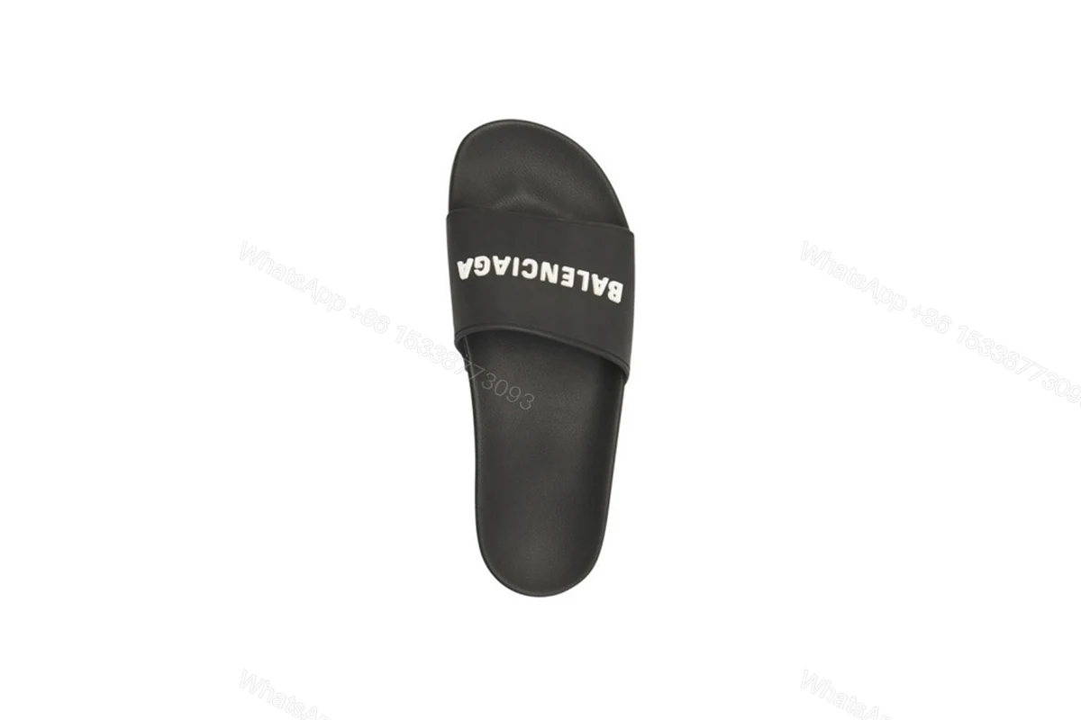 Balenciaga Pool Slide Black White 565547W1S801006 — view 2