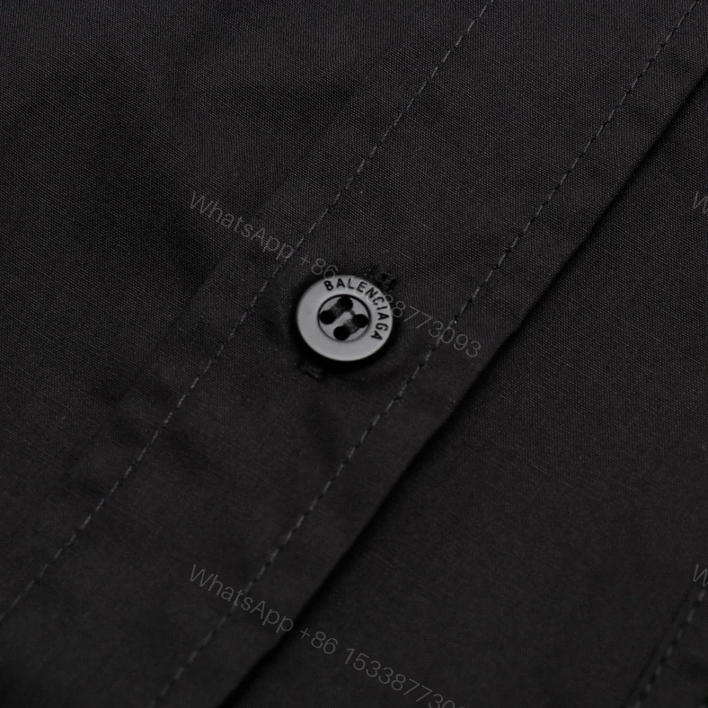 View 7 of 高仿Balenciaga*SS24系列725377長袖襯衫黑色