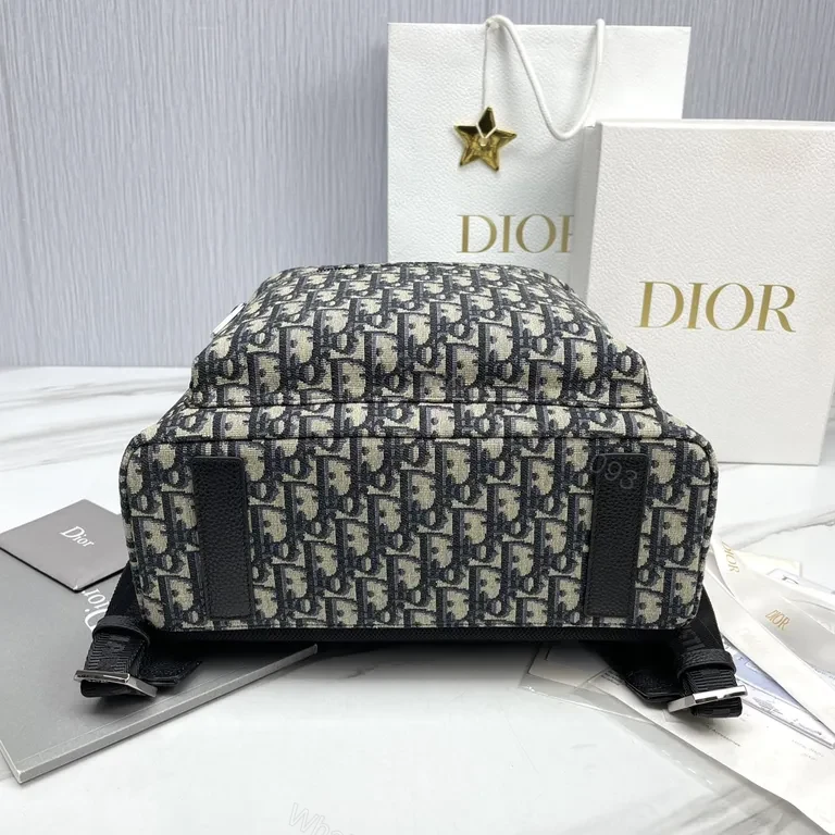 View 4 of Monogram-Dior Mini Backpack: Subtle Luxury, Everyday Versatility