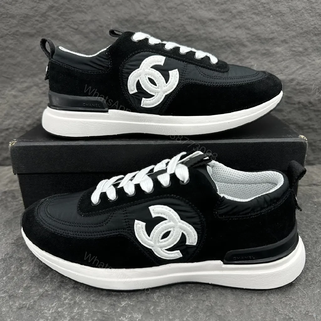 View 6 of Black Suede Knit Runner: Luxe High-Top Sneaker with Logo Detail