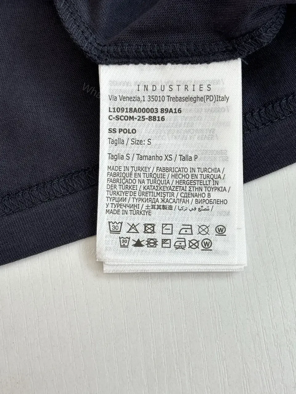 View 2 of Navy Cotton Crewneck Tee Moncler Style Key Feature