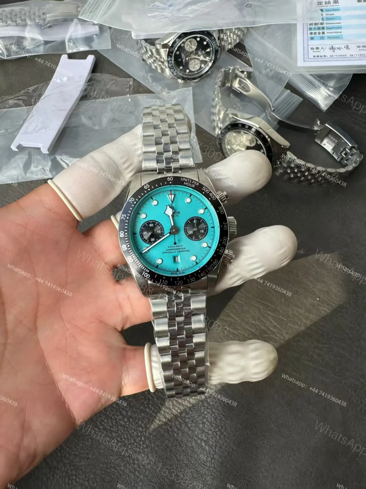 View 2 of Tudor Super Clone Black Bay M79360N-0024 Tiffany Blue Dial