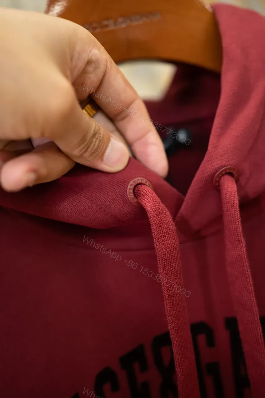 View 4 of Soft-washed Rose Hoodie with Bold Chest Graphic, Fleece Interior, Knit Cuffs, Kangaroo Pocket, Premium Comfort