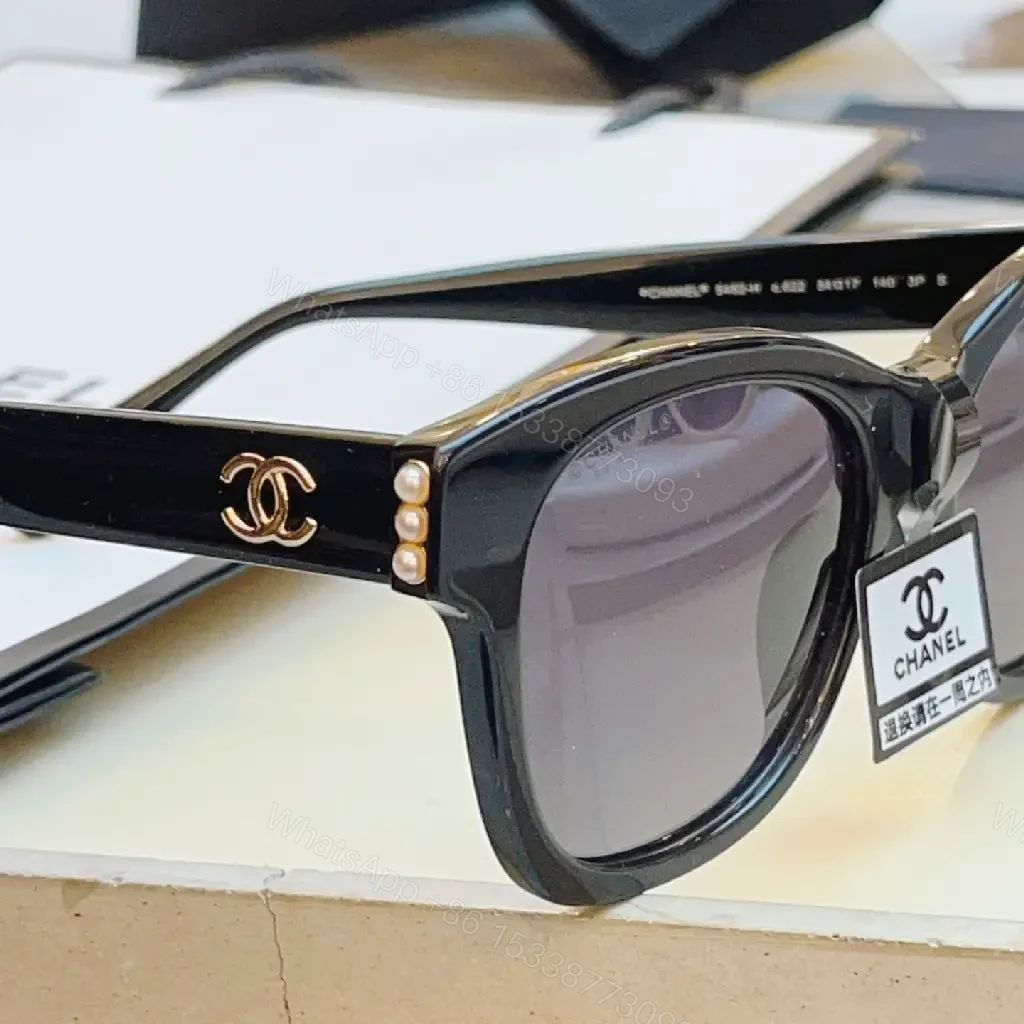 View 2 of Black Glossy Sunglasses Oversized Square Frame with Logo Detail