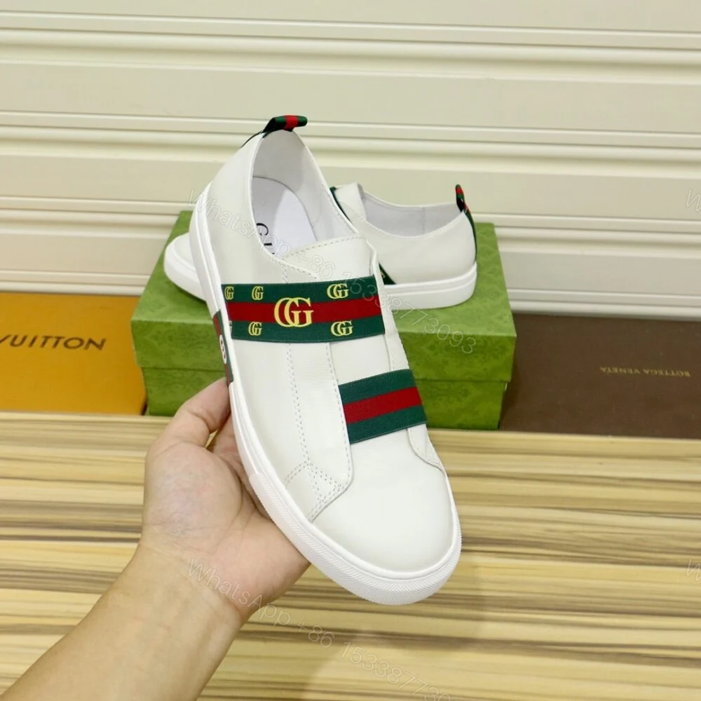 View 3 of Gucci GG Slip On Sneaker White