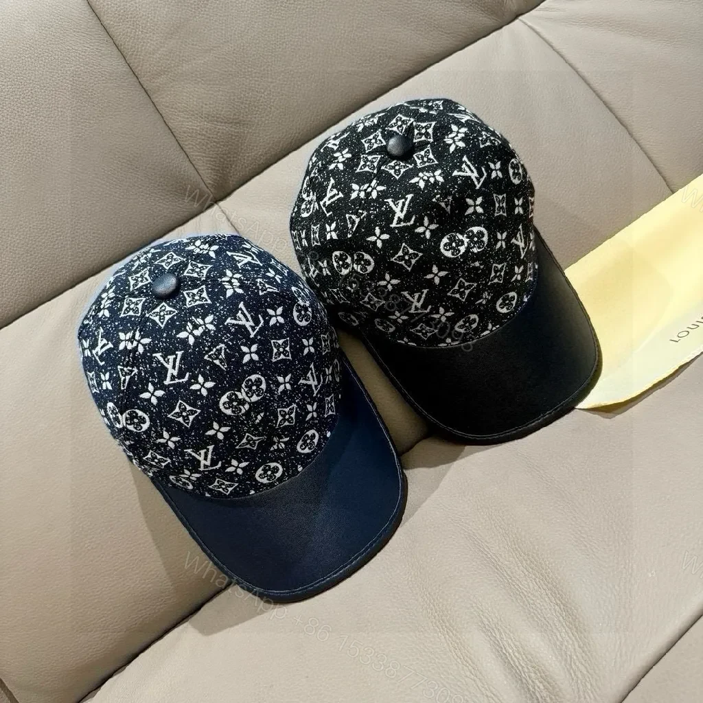 View 5 of Monogram Cap with Leather Peak – Bold Textured Luxury Cap