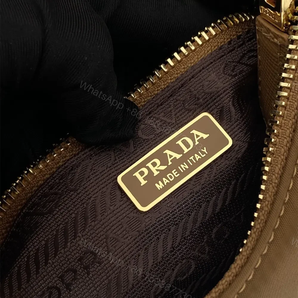 View 9 of 高仿Prada*RE-Nylon系列1N204M腋下包棕色Mini免檢版