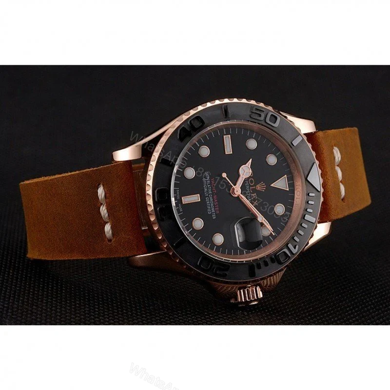 View 4 of Replica Rolex Yacht-Master Black Dial 1453861