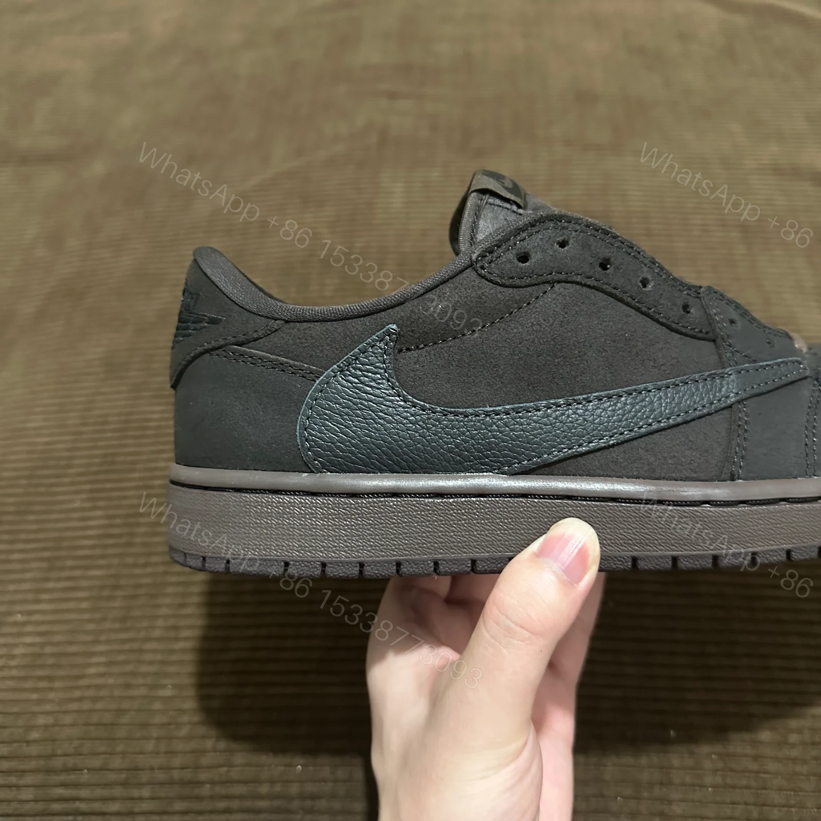 View 5 of Jordan 1 Retro Low OG SP Travis Scott Velvet Brown