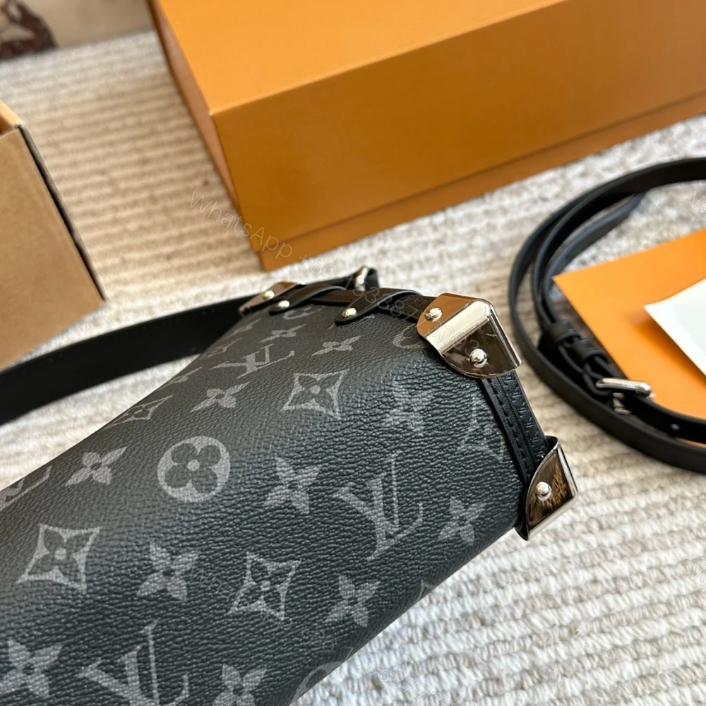 View 5 of Louis Vuitton Side Trunk MM East West Monogram Eclipse 28Cm M26226