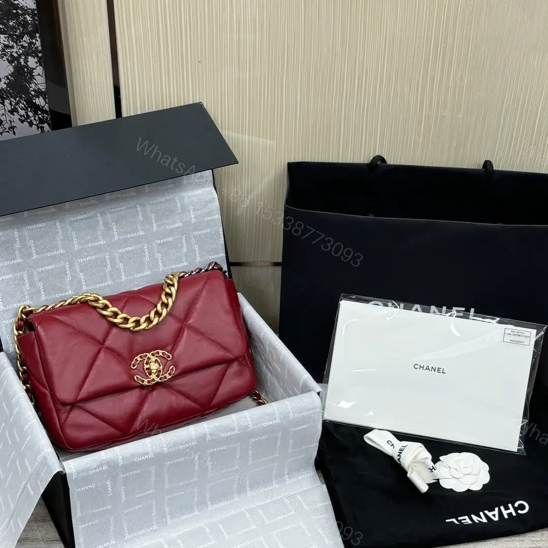 View 2 of CHANEL 19 Bag Small Red