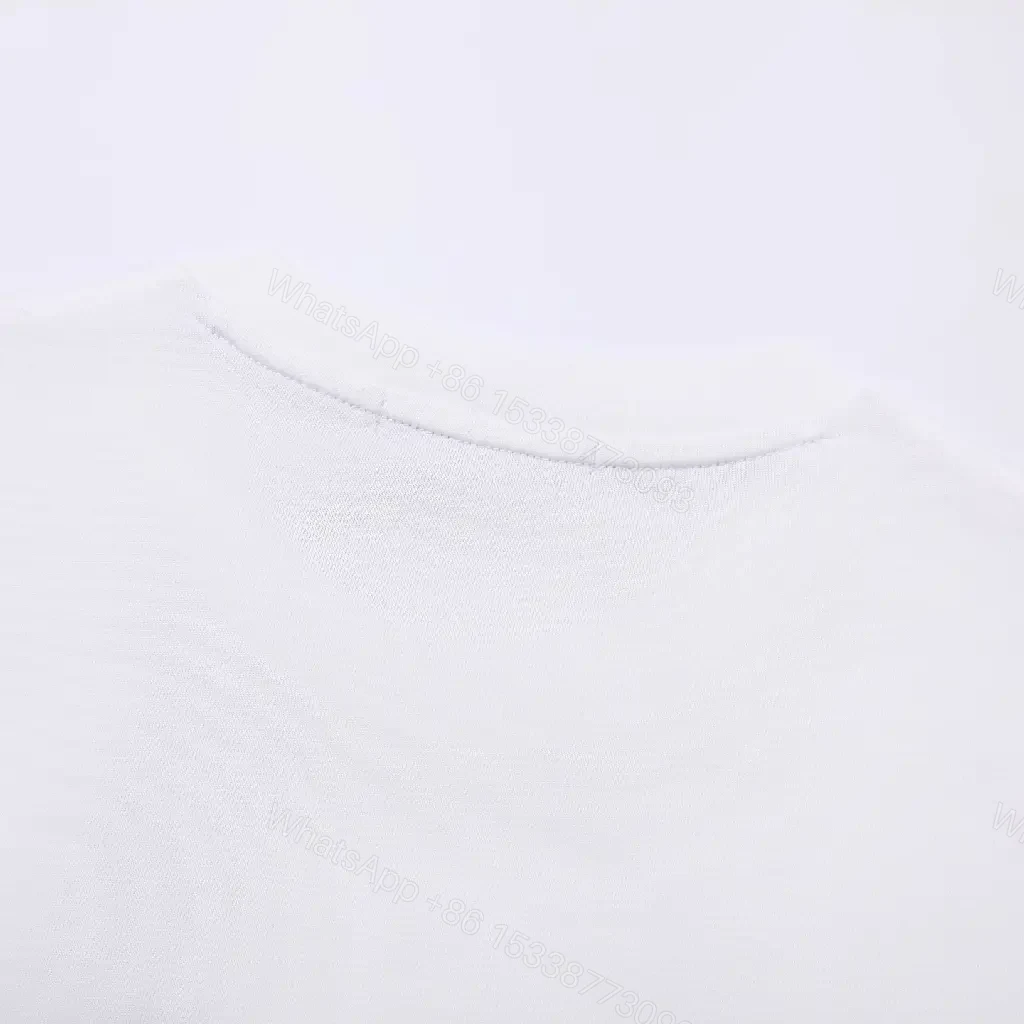 View 3 of White Cotton Tee with Stone Island Emblem - Luxe Everyday Comfort