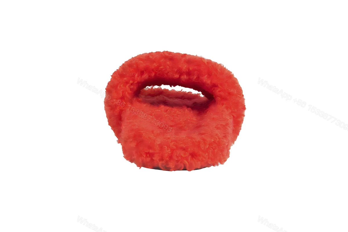 View 3 of Balenciaga Furry Slide Red White 654261W2DO16596