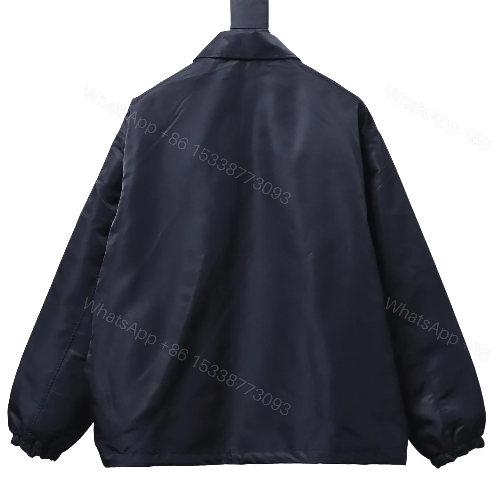 Balenciaga Clothes BLCG 26SS NBA Co-Branded Waterproof Nylon Collared Coach Jacket — view 2