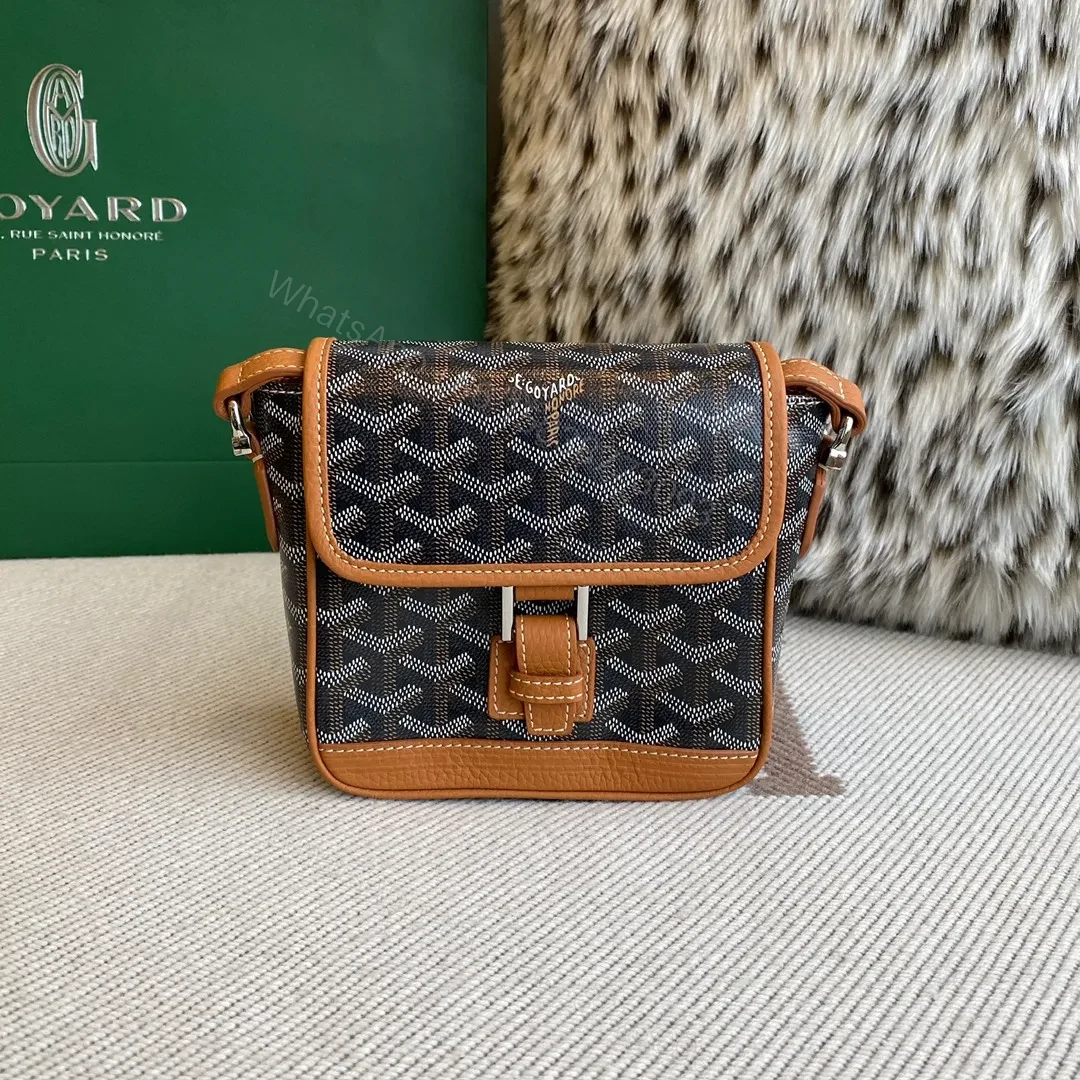 Goyard Black Coated Canvas Mini Cross-Body Bag — view 1