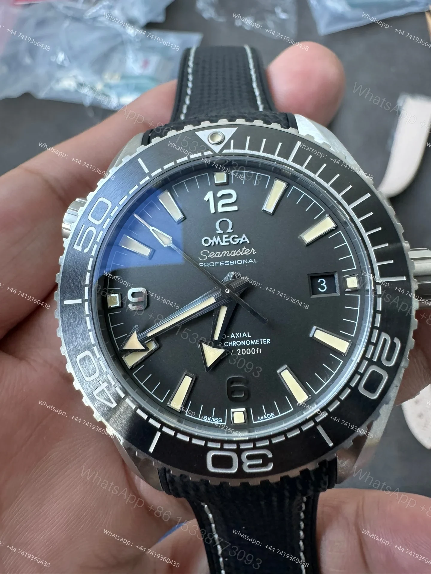 View 6 of Omega Super Clone Seamaster Planet Ocean 600M 43.5MM 215.32.44.21.01.002