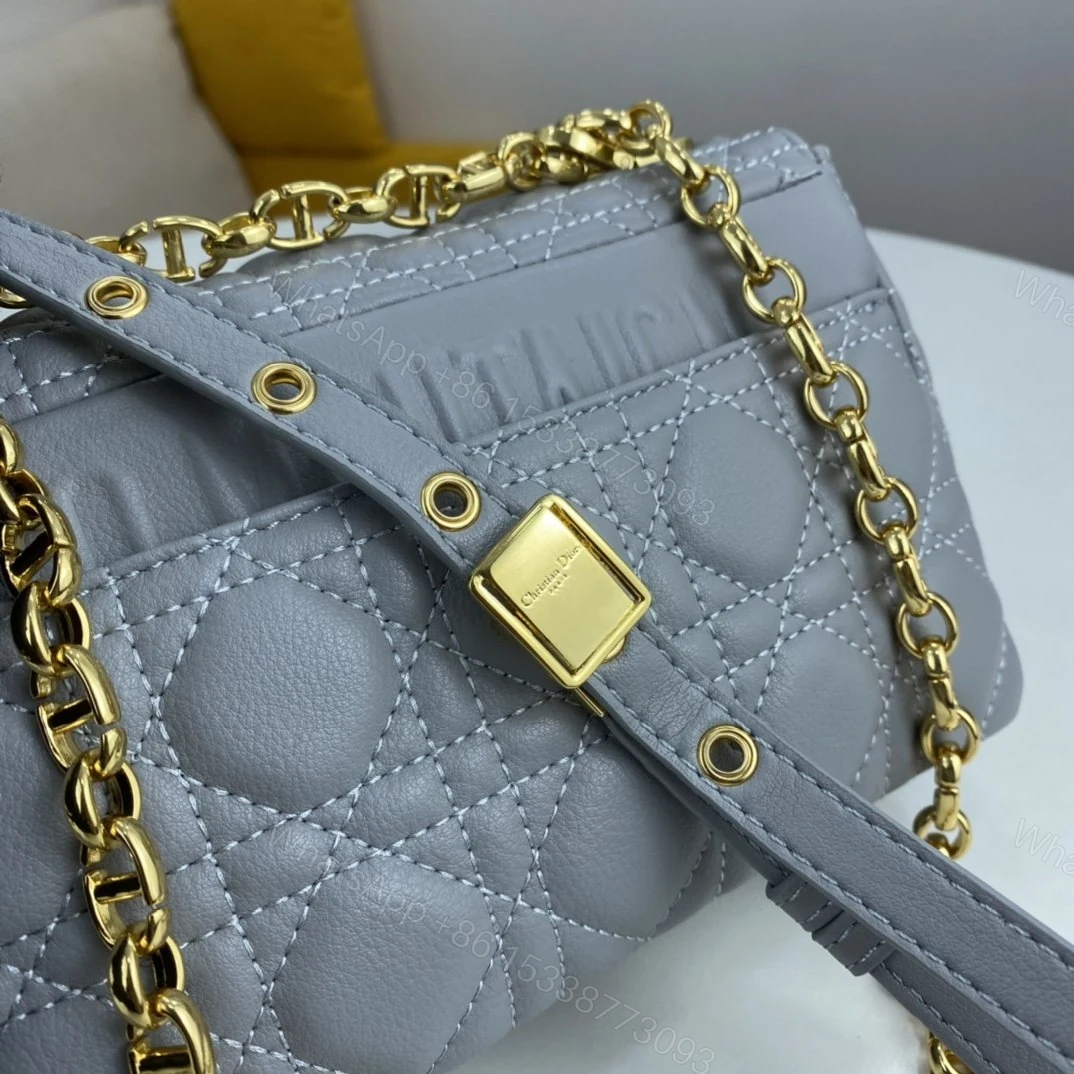 View 6 of Dior Small Dior Caro Bag Black Supple Cannage Calfskin Women