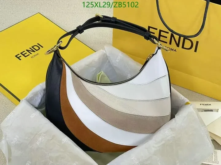 View 9 of Fendi Multicolor Fendigraphy Small Leather Handbag ZB59952
