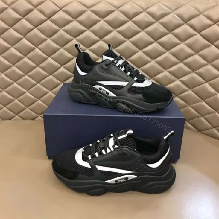 View 2 of B22 SNEAKER TECHNICAL MESH WITH AND CALFSKIN – CD92