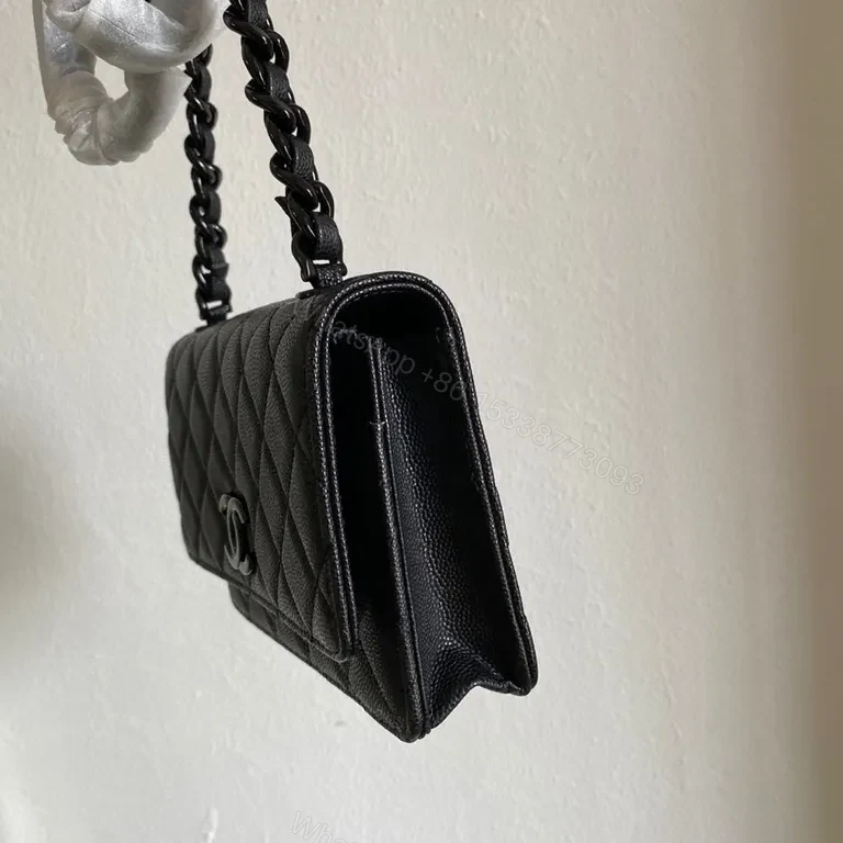 View 8 of Chanel-Inspired Quilted Leather Crossbody: Luxe Everyday Bag