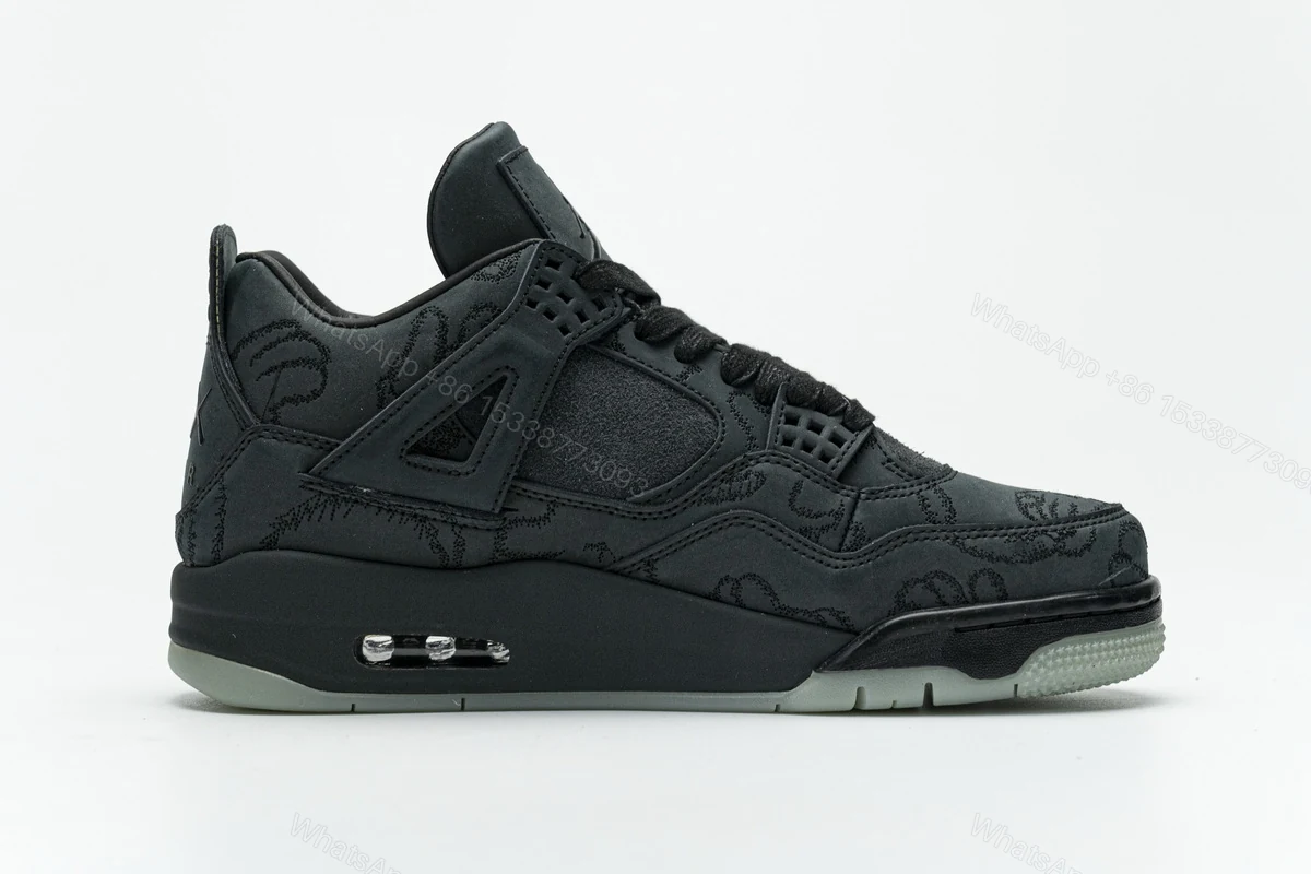 View 2 of Air Jordan 4 Retro KAWS Black 930155-001