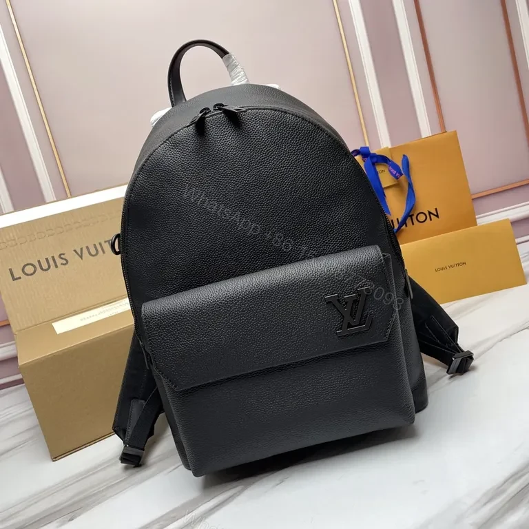 Black Pebbled Leather Backpack — All-Day Readiness, Polished Confidence — view 1