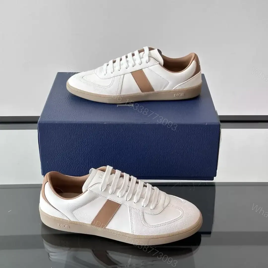 View 7 of DIOR B01 MATCHPOINT SNEAKERS COGNAC AND WHITE SMOOTH CALFSKIN WITH WHITE SUEDE – CD226