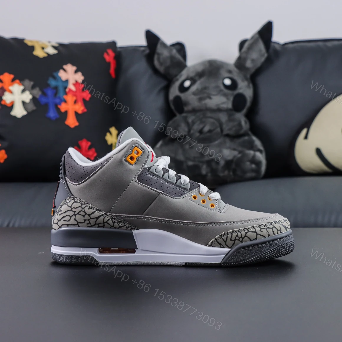 View 2 of Air Jordan 3 Retro “Cool Grey” Reps
