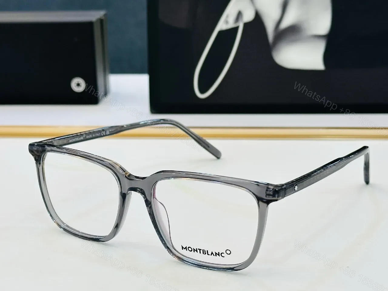 View 9 of Black Acetate Rectangular Glasses, Timeless Luxe, Everyday Kind