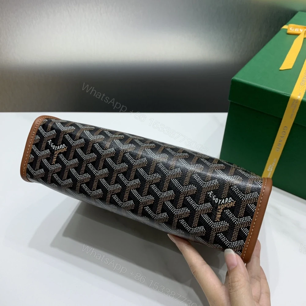 View 8 of 高仿Goyard*JOUVEN2多功能洗漱手拿包棕色小號免檢版