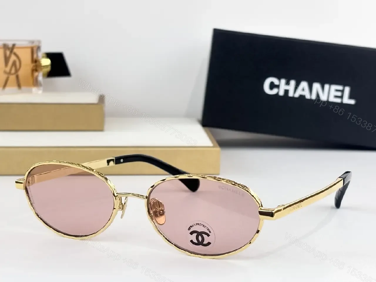 View 3 of Matte Black Round Sunglasses – Designer-Inspired, UV400 Shields