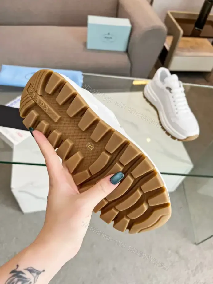 View 4 of PRAX 01 DELAVÉ SUEDE AND RE-NYLON SNEAKERS – PRD049