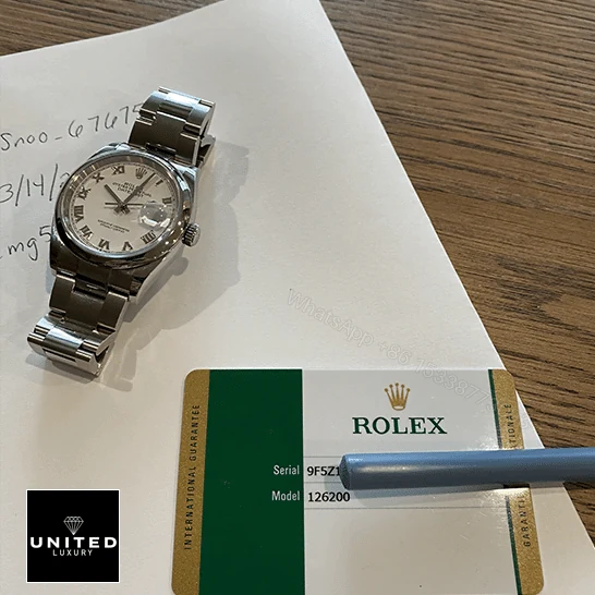 View 9 of Rolex Datejust 126200-0008 Oyster Steel White Dial Replica
