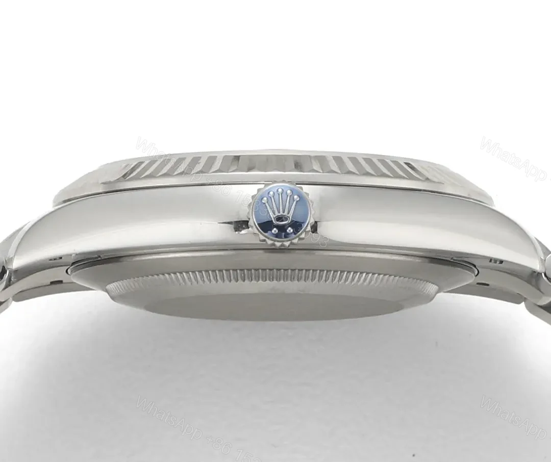View 6 of ROF Factory Clean Factory JVS Rolex Datejust Silver Fluted Bezel