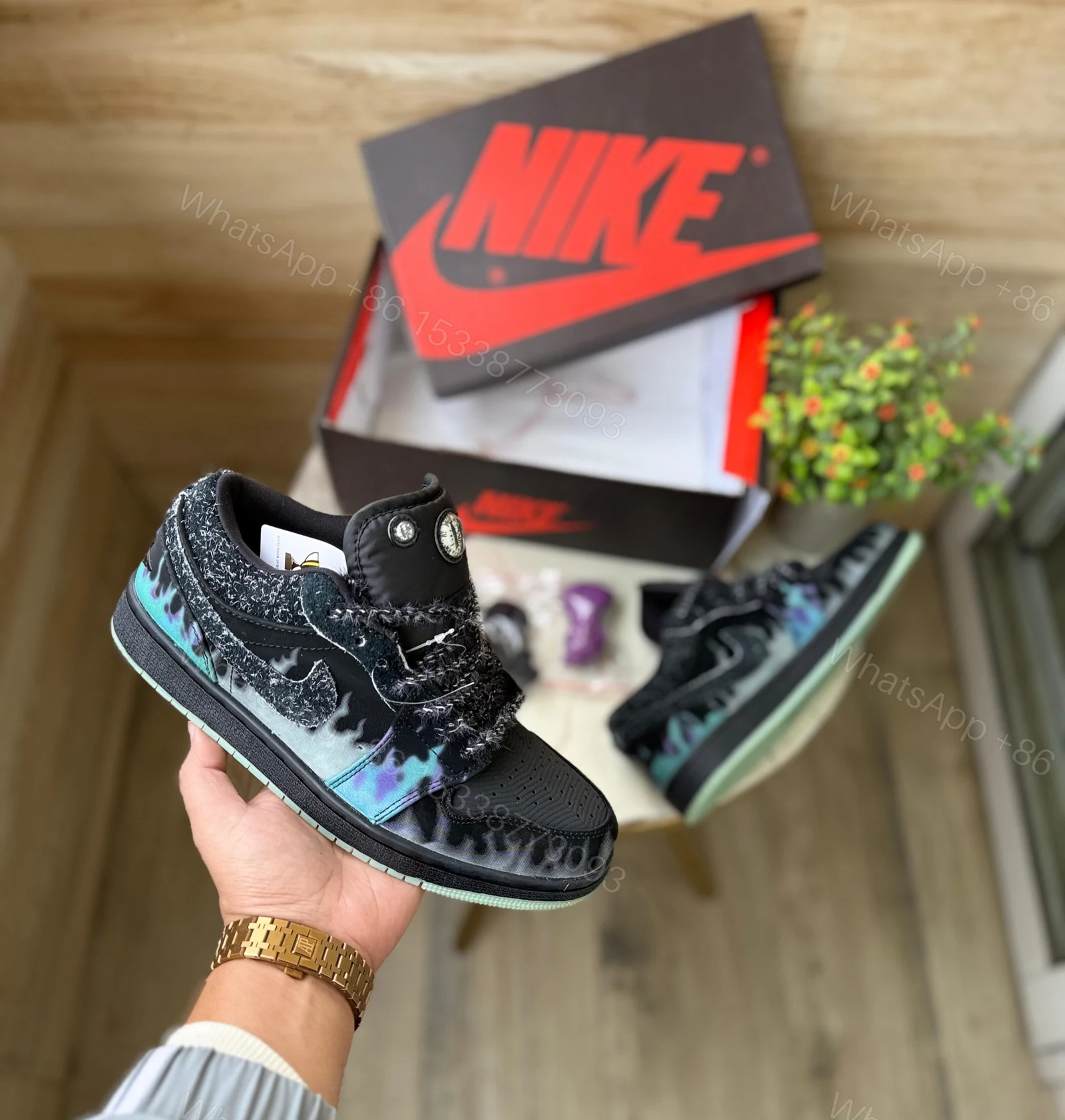 BUY AIR JORDANS 1 FIRST COPY HALLOWEEN BLACK CAT MEN’S SNEAKERS — view 1