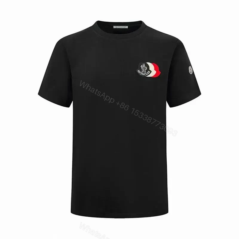 Monochrome Crew Tee with Subtle Logo Detailing — view 1