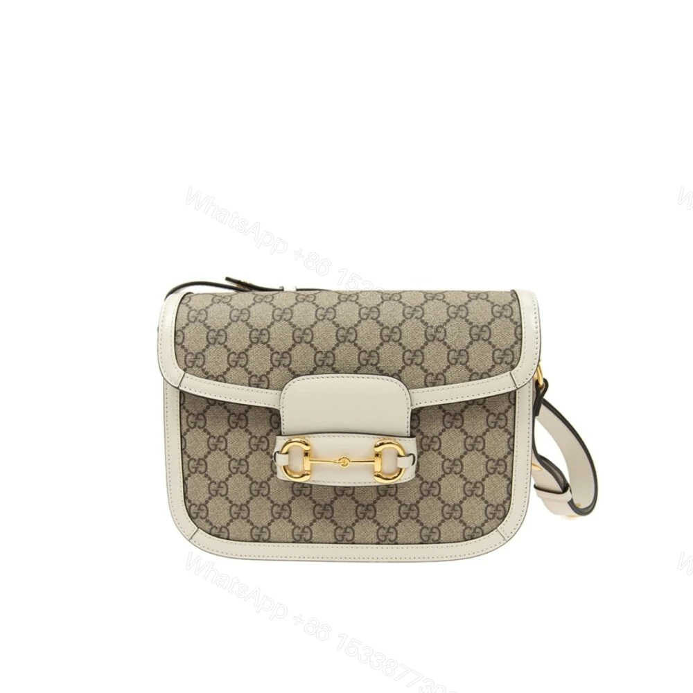 Gucci Horsebit 1955 Mini Bag Beige And White 20Cm 658574 HUHHG 9759 — view 1