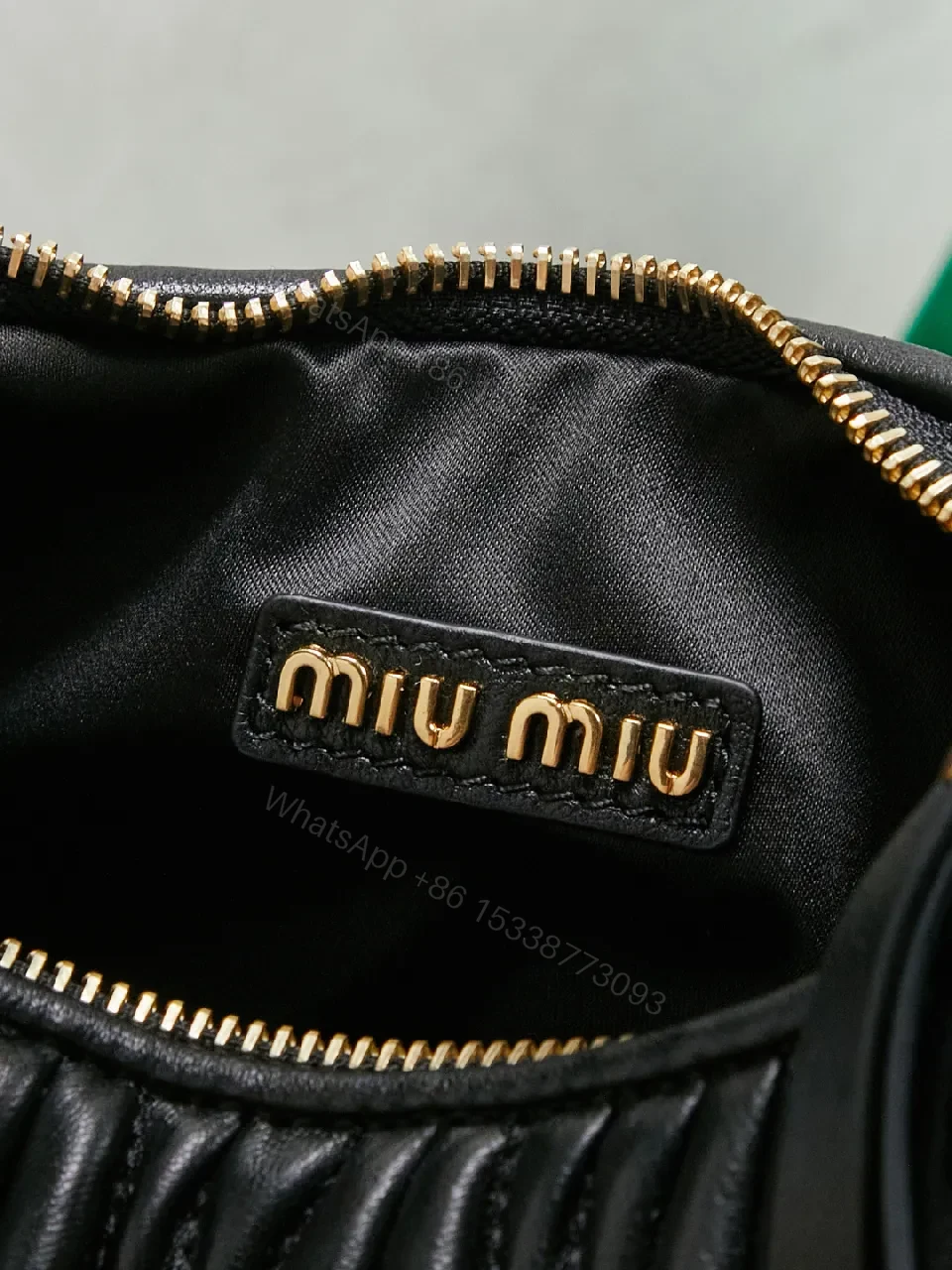 View 4 of Quilted Mini Bag: Gold-Tone Hardware, Leather, Chic Evening Luxury
