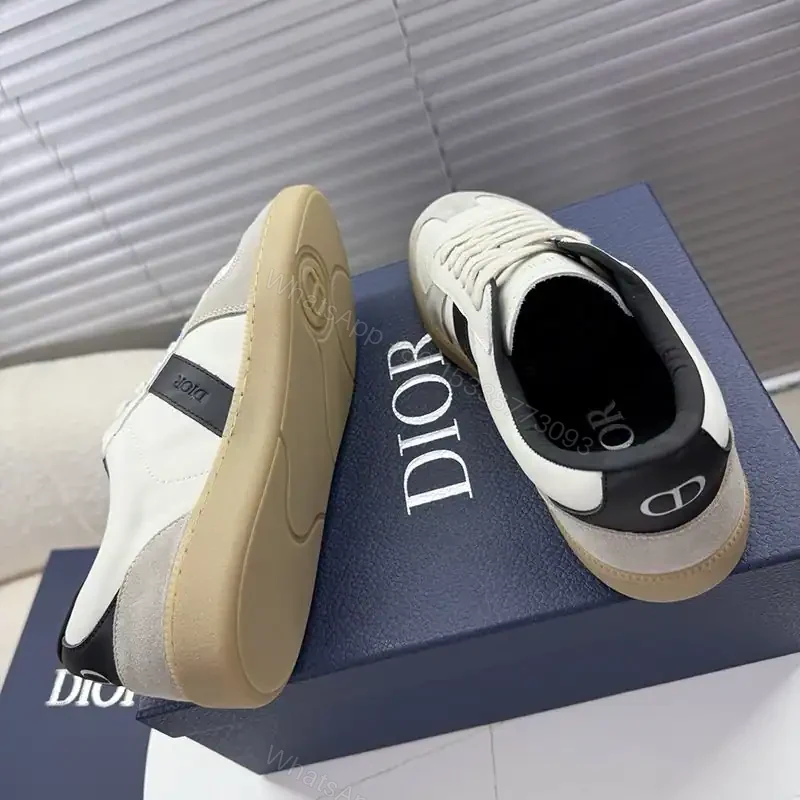 View 3 of DIOR B01 MATCHPOINT SNEAKERS UNISEX SUEDE AND SMOOTH CALFSKIN GREY/WHITE – CD180