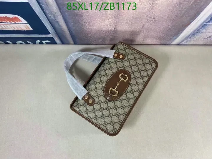 View 3 of 1955 Beige Gucci Faux Horsebit Mini Bag Crafted in Leather SG94PU