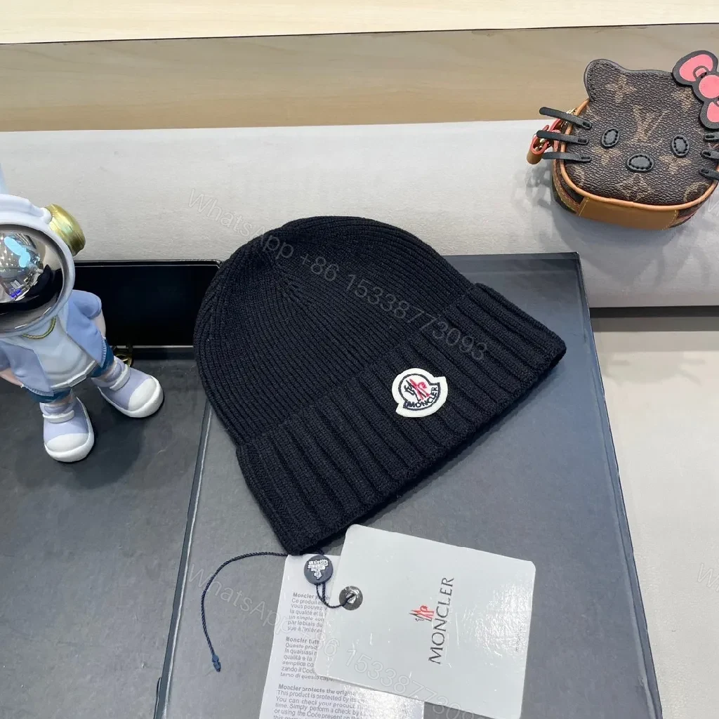 View 6 of Black Knit Beanie – Ribbed Warmth, Subtle Luxury, Everyday Wear