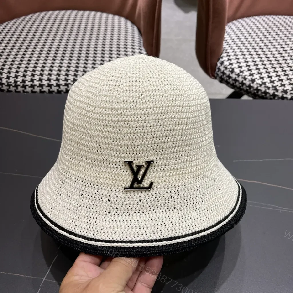 View 4 of Chic Straw Bucket Hat with Subtle Luxury Accent
