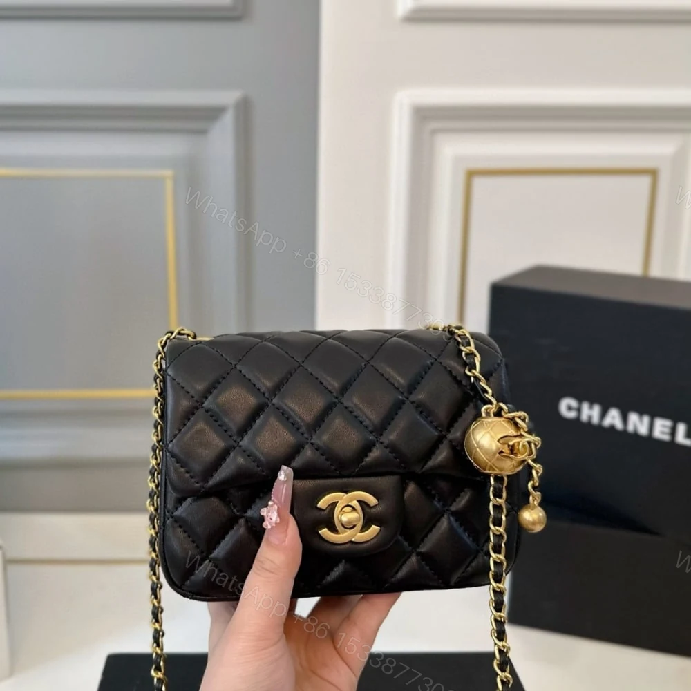 View 3 of Chanel Classic Mini Crossbody Bag Black 16Cm A35200 Y04059 94305