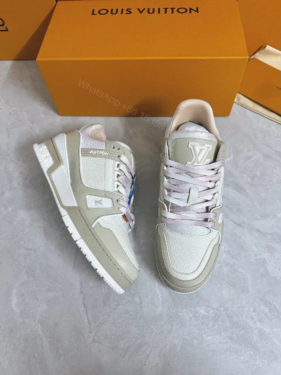 View 2 of Premium Textured Trainer with Subtle Designer Detailing