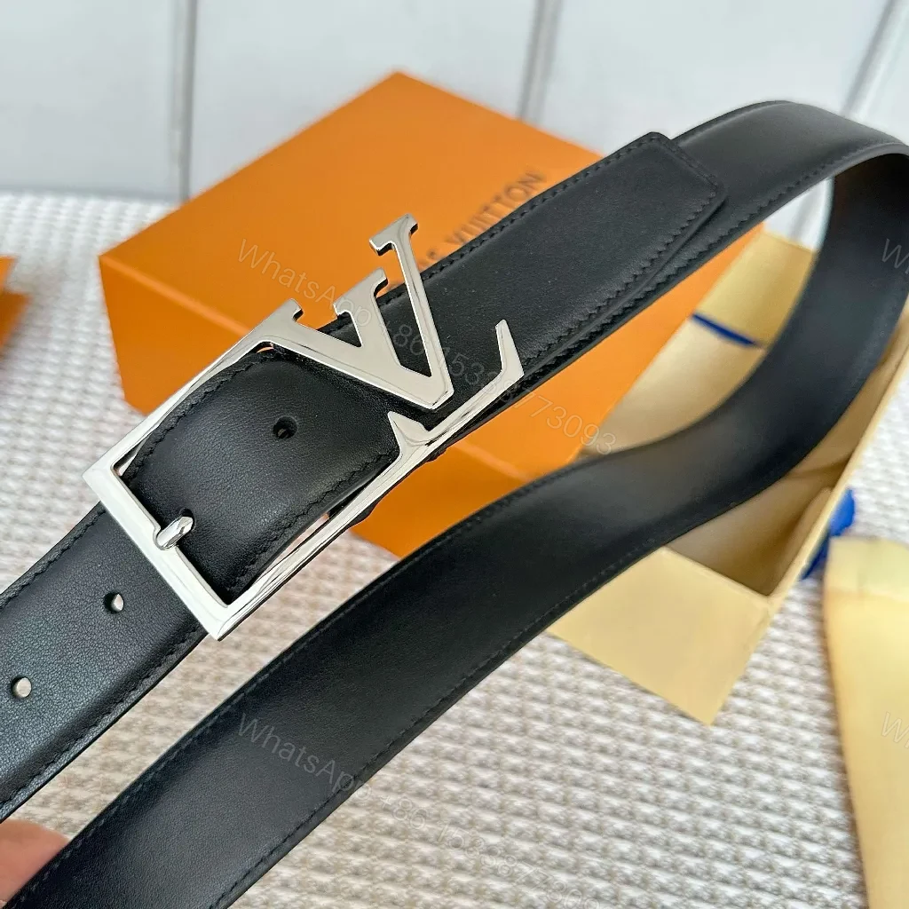 View 6 of Black Leather Belt with Silver Buckle - Luxury Everyday Accessory