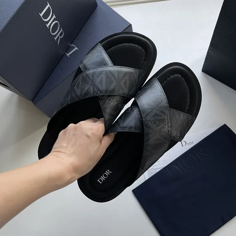 View 3 of Effortless Luxe Monogram Slide - Designer Comfort Sandal