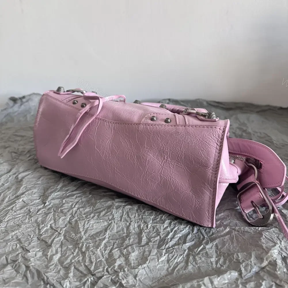 View 5 of 高仿Balenciaga*NeoCagole系列機車包粉色