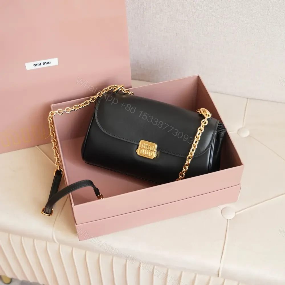View 6 of 高仿miumiu*5BD266鏈條法棍包黑色免檢版