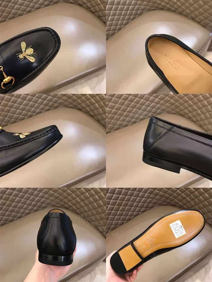 View 8 of GUCCI LEATHER LOAFER WITH BEE – LDG009